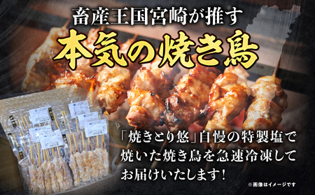 【調理済み】宮崎県産焼き鳥（特製塩）セット4種（36本）盛り合わせ（冷凍） 焼肉 焼き鳥 BBQ