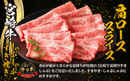 宮崎牛霜降りすきしゃぶ 300g×2 牛肉 精肉 和牛