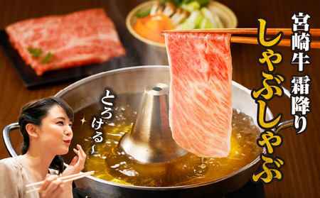 宮崎牛霜降りすきしゃぶ 300g×2 牛肉 精肉 和牛