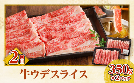 宮崎牛すきしゃぶ3回定期便 肩ロース モモ ウデ