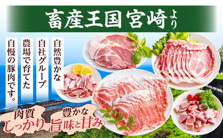 宮崎県産豚肉肩ロース小分けセット1.5kg 豚肉 ロース セット
