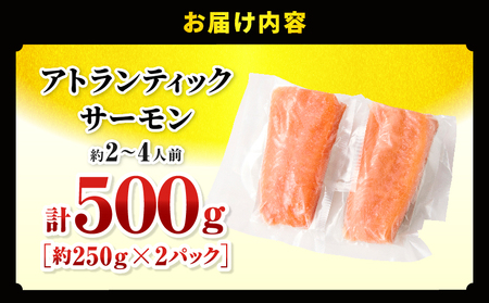 アトランティックサーモン 500g サーモン アトランティックサーモン お刺身