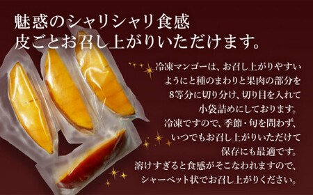 数量限定 おがたのマンゴー 宮崎完熟冷凍マンゴー 1玉分 (600g以上