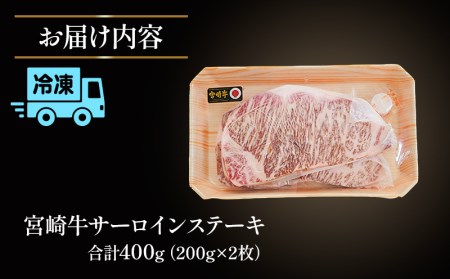 宮崎牛サーロインステーキ(2枚セット)　肉 牛 牛肉