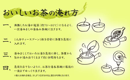 宮崎市 清武町産 緑茶4点セット 計380g