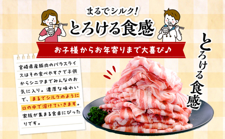 宮崎県産豚バラスライス 計1.6kg