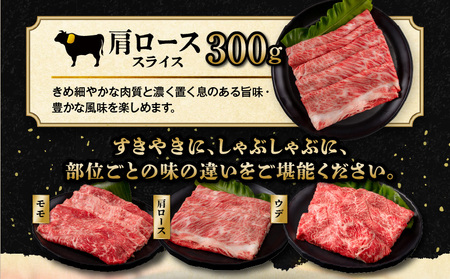 宮崎牛スライス3種セット(計1.1kg)　牛肉 宮崎牛