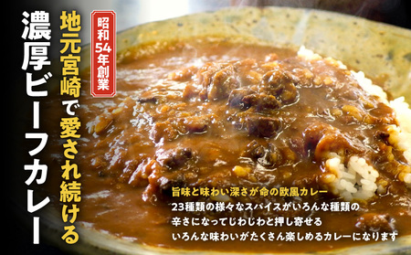 カレーショップばん　宮崎老舗ビーフカレー8食セット 欧風カレー スパイス ばんのカレー