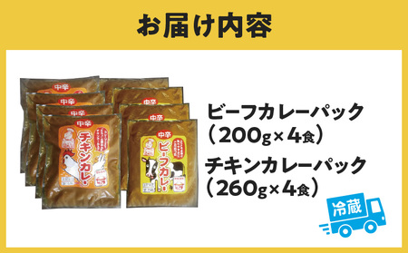 カレーショップばん　宮崎老舗カレー詰合せ8食セット チキンボール 欧風カレー スパイス