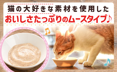 《キャットフード》3時のムース(11歳から)チーズ仕立て※ポスト投函_LE-3305_(都城市) キャットフード 11歳から チーズ仕立て 老齢猫 とろっと DHA EPA オリゴ糖配合