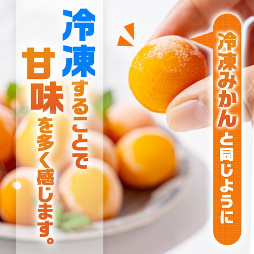 内山金柑園のまるかじり氷結きんかん7パック_AO-J703_(都城市) 内山金柑園 完熟きんかん 氷結きんかん 急速冷凍 糖度16％以上 シャーベット 10粒