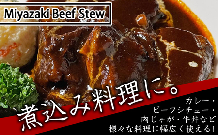宮崎牛のすじ肉1kg (500g×2パック)_AO-7703_(都城市) 宮崎牛 すじ肉 1kg 500g 2パック 真空 カレー ビーフシチュー 肉じゃが 牛丼 煮込み料理
