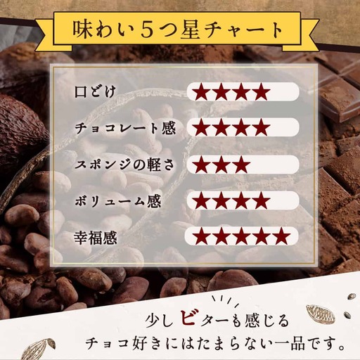 風味豊かなガナッシュチョコ15cm_LE-7601_(都城市) ココアスポンジ ガナッシュチョコクリーム ビター チョコ好き 5号