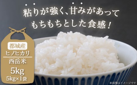 都城産ひのひかり「西岳米」5kg(5kg×1袋)_14-0402_(都城市) ヒノヒカリ 白米 お米5キロ 5kg袋 おこめ 霧島山麓 西岳地区