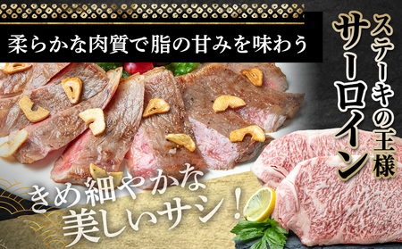 宮崎牛サーロインステーキ200g×2_18-2501_(都城市) 都城産宮崎牛 サーロインステーキ 200g×2枚 塩コショー・ステーキソース付き