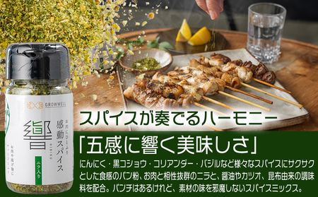 串打ち職人の若鶏焼鳥6種盛(72本)&感動スパイス響!付き_17-1406_(都城市) 焼鳥串 生冷凍串 冷凍生肉 モモ ムネ ささみ 鶏皮 肩肉 鶏レバー 6種 72本入り BBQ スパイス