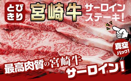 【年内お届け】宮崎牛サーロインステーキ200g×5枚≪2024年12月20日～31日お届け≫_AE-8904-HNY_(都城市) 牛 サーロインステーキ 計1キロ ステーキ カット肉