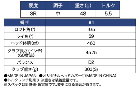 スリクソン ZXi MAX ドライバー 【SR/10.5】≪2024年モデル≫_CK-C704-105SR