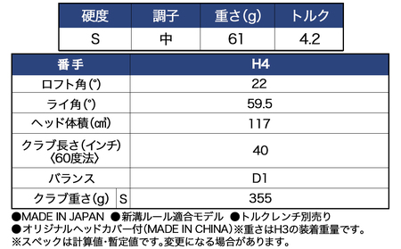 スリクソン ZXi ハイブリッド カーボンシャフト 【S/H4】≪2024年モデル≫_DE-C712-H4S