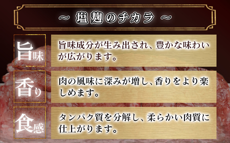 牛タン塩麹漬け 厚切り&薄切り1kgセット_14-8404_(都城市) 牛タン塩麹漬け 厚切り500g・薄切り500g