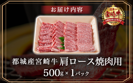 宮崎牛肩ロース焼肉用500g_MJ-N302_(都城市) 宮崎牛 肩ロース 焼き肉 500g