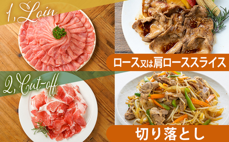 宮崎県産豚肉4.2kgセット_17-M601_(都城市) 宮崎県産豚肉 4.2kgセット ロース又は肩ローススライス 切り落とし ミンチ