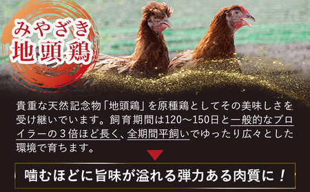 「みやざき地頭鶏」カット済!モモ・ムネ(300g×3)_12-J703_(都城市) 真空パック 地頭鶏 じとっこ ソテー/唐揚げ/バーベキュー用/鍋の具材