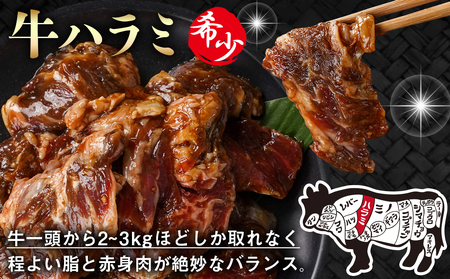 牛ハラミ タレ漬け1.5kg≪みやこんじょ特急便≫_14-3304-Q_(都城市)  味付き 牛肉 真空 小分け