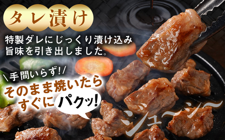 牛中落ちカルビ タレ漬け1.2kg_AA-3320_(都城市)  味付き牛中落ちカルビ 300gパック 真空 小分け 1200g