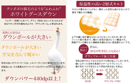 【柄ブルー】二層キルト羽毛掛布団95%プレミアムゴールドラベル1.2kg SL_AK-J203-gbl_(都城市) 綿100% 80サテン 光沢 しなやかさ 柔らかさ 心地よい ホワイトグースダウン プレミアムゴールドラベル 羽毛ふとん 高級キルト ダウンプルーフ加工 7年保証付