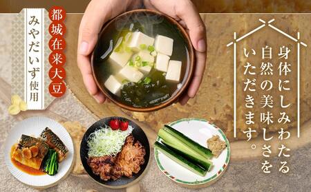 都城在来大豆みやだいず使用「天塩みそ」2kg≪みやこんじょ快速便≫_LD-G801-R_(都城市) 天塩 みそ 麦味噌 都城産 みやだいず使用 1kg×2個 生味噌 天然醸造