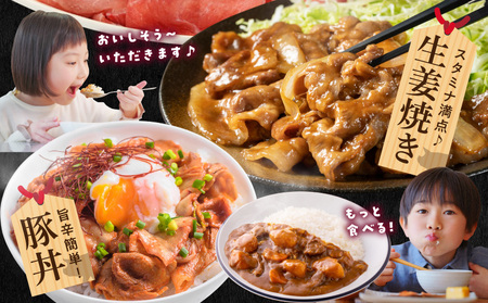 国産豚肉切り落とし2kgセット_LF-3603_(都城市) 豚 国産 切り落とし ウデ モモ 250g 8パック カレー 肉じゃが 豚丼 肉炒め 小袋 便利 小分け 豚肉