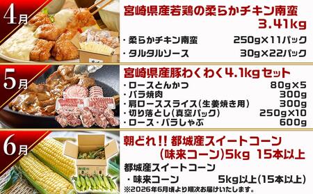 【セレクト定期便】第3弾☆都城市ご当地グルメ定期便(12ヶ月)≪2026年お届け≫_T180-MY01