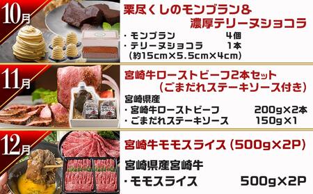 【セレクト定期便】第3弾☆都城市ご当地グルメ定期便(12ヶ月)≪2026年お届け≫_T180-MY01