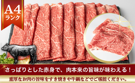 宮崎牛モモ・ウデスライス400g_11-2604 牛肉 A4ランク4等級 国産ブランド牛 牛もも肉 牛うで肉