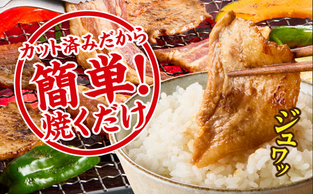 宮崎県産豚カルビ味噌漬け3kg_AC-N504_(都城市) 焼肉用 カット 豚バラ肉 味噌たれ 甘辛い味付け