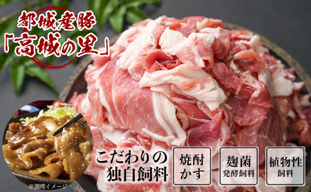 「高城の里」豚切り落とし&宮崎県産鶏もも肉2.6kgセット_AA-8407