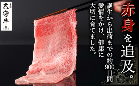 数量限定!【宮崎牛A5】肩ロースすきしゃぶ500g(乙守牛)_24-6503_(都城市) 都城産宮崎牛 乙守牛 A5 肩ロースすきしゃぶ 500g×1パック 牛肉