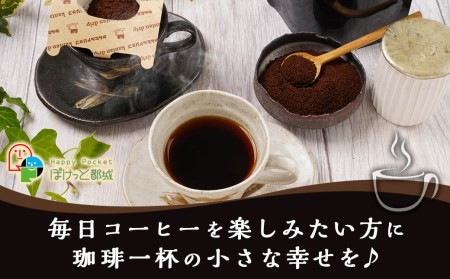 焙煎職人こだわりのコーヒー【粉】250g 小分けパック(ジッパー・バルブ付) 中深煎り※ポスト投函≪かんたんドリップ30枚付≫_LB-3301_(都城市) コーヒー粉 250g×1パック 少量パック ドリップ ジッパー・バルブ付き 保存に便利 中挽き ポスト投函 珈琲