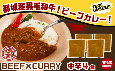 カレー倶楽部ルウのビーフカレー4食＆ポークカレー4食セット_LF-2701_(都城市) ビーフカレー 都城産黒毛和牛使用 ポークカレー おさつポーク使用 チルド食品 合計8食セット