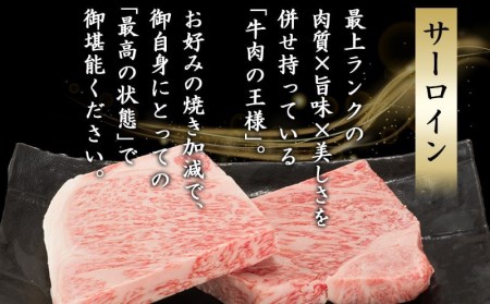 【A5】肉厚！宮崎牛サーロインハーフカットステーキ2枚≪みやこんじょ特急便≫_AD-0112-Q_(都城市) A5ランク 都城産宮崎牛 真空 サーロイン ハーフカットステーキ 200g×2枚 ステーキソース 塩コショウ