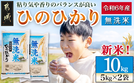 【無洗米】宮崎県産ひのひかり10kg_22-2205_(都城市) 宮崎県産 ひのひかり 無洗米 10kg 5kg×2袋