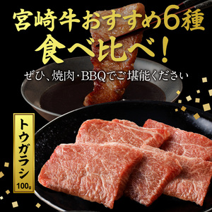 宮崎牛 焼肉食べ比べ6種盛600g N0140-YB446