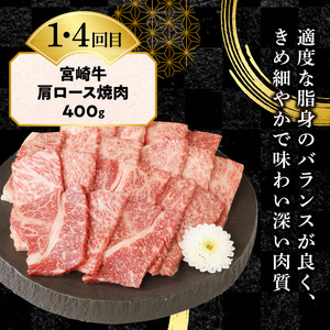 【6ヶ月定期便】宮崎牛食べ比べ焼肉 N0147-YF097
