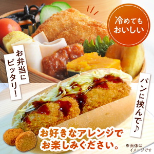 <便利な個包装>合挽メンチカツ(チーズ入り)70g×10個 N124-YA951