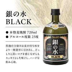 【本格麦焼酎】銀の水・銀の水ＢＬＡＣＫ飲み比べセット N076-YA862
