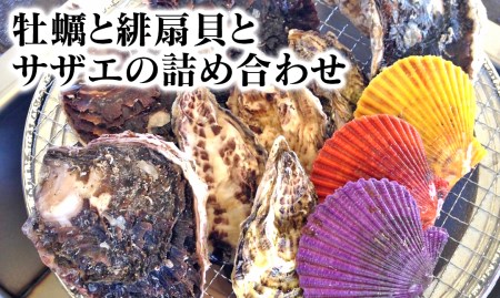 B507 牡蠣と緋扇貝とサザエの詰め合わせ
