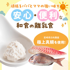 延岡市北浦町「極上真鯛」を使用 お魚ほぐしセット(月齢5~6ヶ月) N0213-YA976
