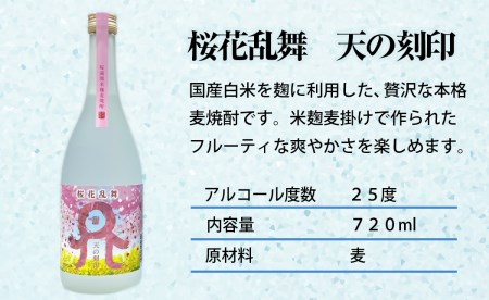 佐藤焼酎製造場季節限定「天の刻印」麦焼酎飲み比べ3本セット（720ml×3） N0115-YZA635