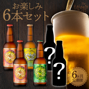 【6ヶ月定期便】宮崎ひでじビールお楽しみ６本セット N073-YZE057